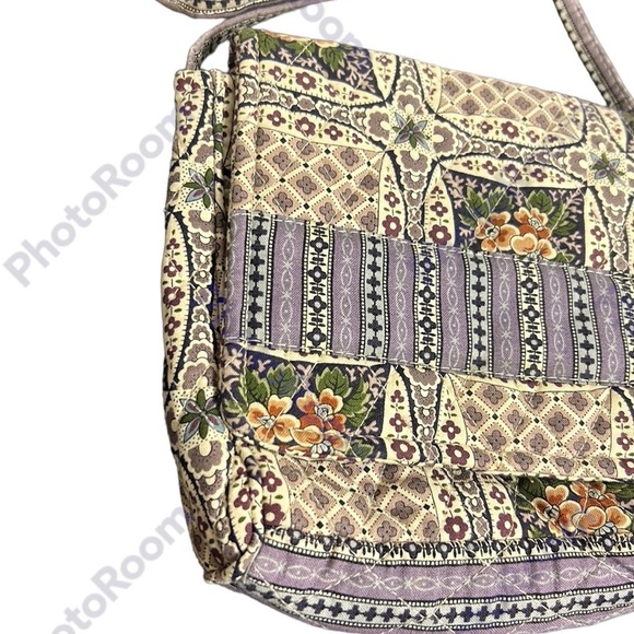 Quilted Crossbody Purse Cottage Core Navajo Floral Boho Grandmacore Multicolor - Picture 4 of 12
